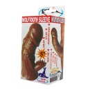 Nakładka na penisa Wolftooth z wypustkami i żebrowaniem, 13 cm - 6
