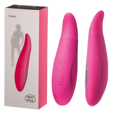 Wibrator MINDS of LOVE Gusto Pink - 8 trybów wibracji, 17 cm, zakrzywiona końcówka - 1