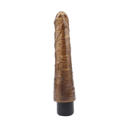 Wibrator Johnny Boner-Gold z realistyczną główką, bezstopniową regulacją prędkości, długością 23 cm i średnicą maks. 4,8 cm - 3