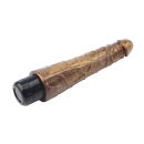 Wibrator Johnny Boner-Gold z realistyczną główką, bezstopniową regulacją prędkości, długością 23 cm i średnicą maks. 4,8 cm - 5