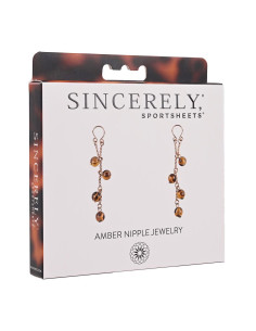 SPORTSHEETS AMBER NIPPLE JEWELRY