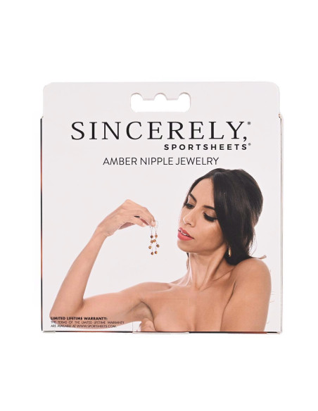 SPORTSHEETS AMBER NIPPLE JEWELRY