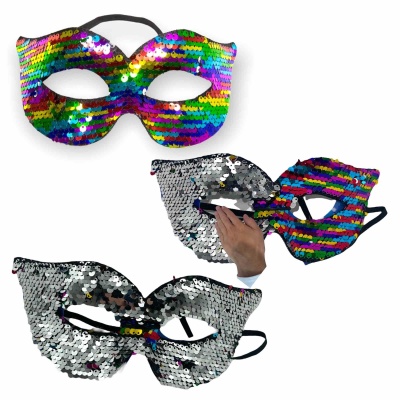 Maska na oczy Rainbow Mask 23 x 20 cm tęczowa - 1