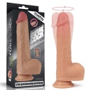 Dwuwarstwowe dildo silikonowe Anthony 21,6 cm z obrotem i grzaniem - 1