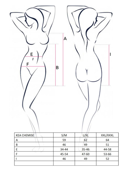 Bielizna-KEA CHEMISE white S/M - Casmir