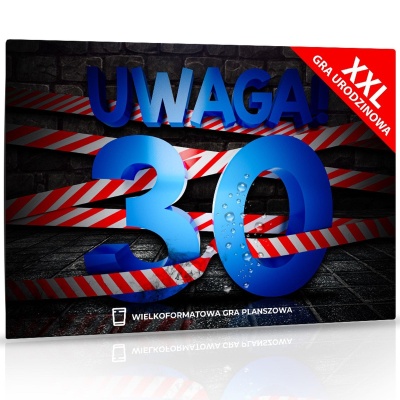 Gra alkoholowa XXL Uwaga! 30 na 30. urodziny - 1