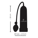 Pompka do penisa Smile Pump z przezroczystym cylindrem 24 cm, skalą pomiarową i ręczną pompą kulową - 9