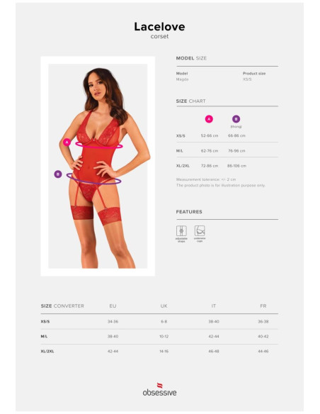 Lacelove gorset   XS/S