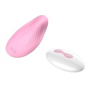 Mini Wibrator Ultrathin Wearable Remote PINK - Ultrapłaski, Zakrzywiony Kształt z Silikonu Medycznego i Pilotem Zdalnego Sterowa - 2