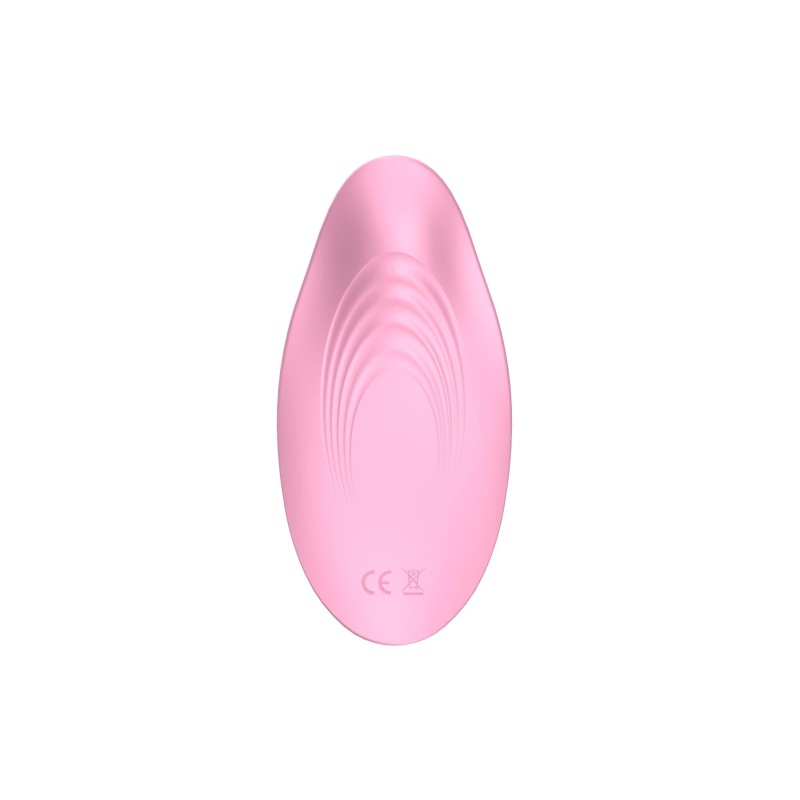 Mini Wibrator Ultrathin Wearable Remote PINK - Ultrapłaski, Zakrzywiony Kształt z Silikonu Medycznego i Pilotem Zdalnego Sterowa - 4