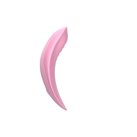 Mini Wibrator Ultrathin Wearable Remote PINK - Ultrapłaski, Zakrzywiony Kształt z Silikonu Medycznego i Pilotem Zdalnego Sterowa - 5