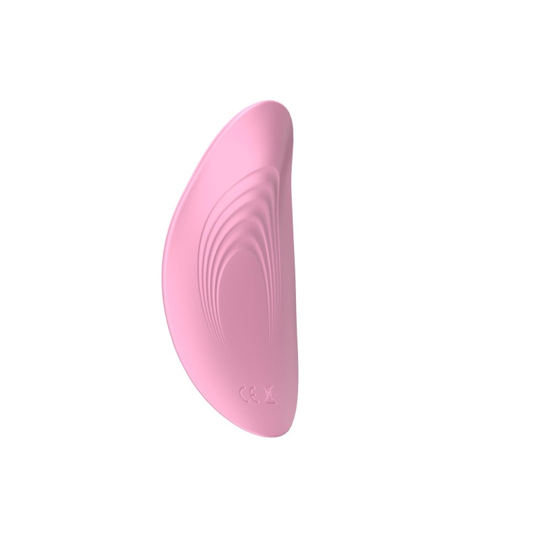 Mini Wibrator Ultrathin Wearable Remote PINK - Ultrapłaski, Zakrzywiony Kształt z Silikonu Medycznego i Pilotem Zdalnego Sterowa - 6