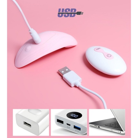 Mini Wibrator Ultrathin Wearable Remote PINK - Ultrapłaski, Zakrzywiony Kształt z Silikonu Medycznego i Pilotem Zdalnego Sterowa - 16