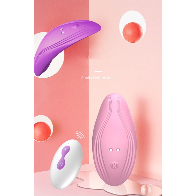 Ultrathin Wearable remote mini vibe PINK - 17