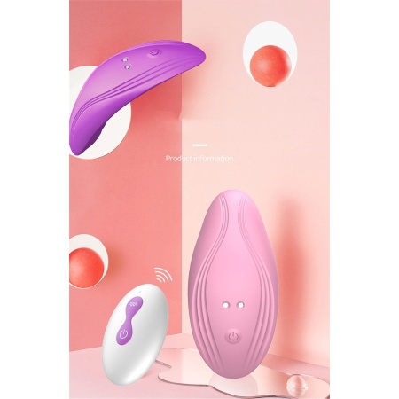 Ultrathin Wearable remote mini vibe PINK - 17