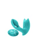 Wibrator Bump N Grind Teal - podgrzewanie, pilot, 11,4 cm - 2