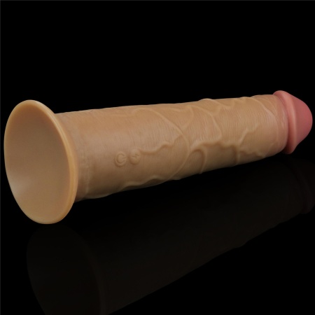 Wibrator rotacyjny Dual Layered Platinum Silicone 20,5 cm - 8
