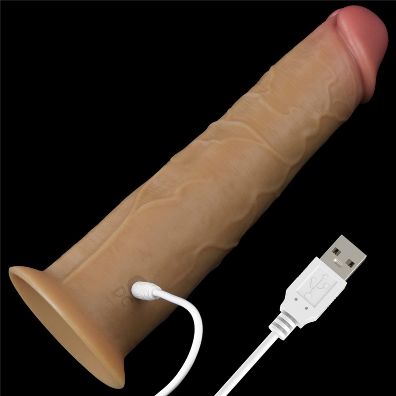 Wibrator rotacyjny Dual Layered Platinum Silicone 20,5 cm - 13