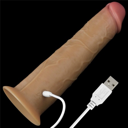 Wibrator rotacyjny Dual Layered Platinum Silicone 20,5 cm - 13