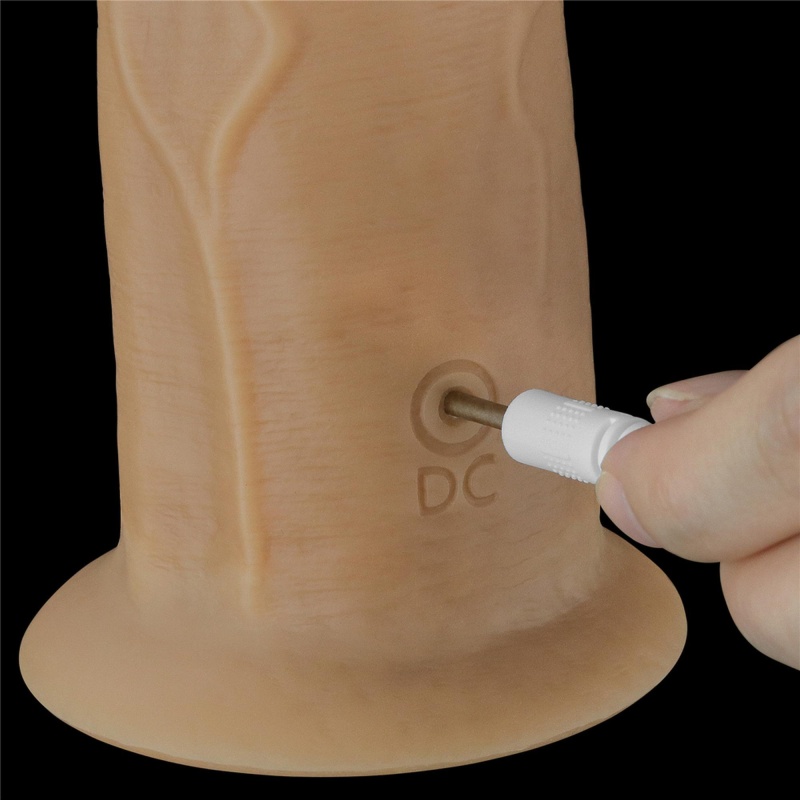 Wibrator rotacyjny Dual Layered Platinum Silicone 20,5 cm - 14
