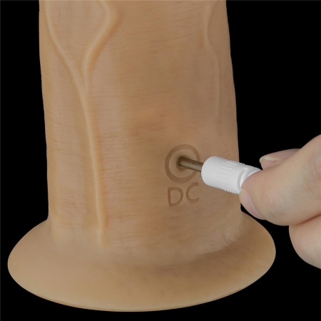 Wibrator rotacyjny Dual Layered Platinum Silicone 20,5 cm - 14