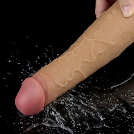 Wibrator rotacyjny Dual Layered Platinum Silicone 20,5 cm - 15