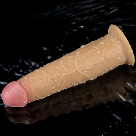 Wibrator rotacyjny Dual Layered Platinum Silicone 20,5 cm - 16