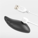 Wibrator rotacyjny Dual Layered Platinum Silicone 20,5 cm - 20