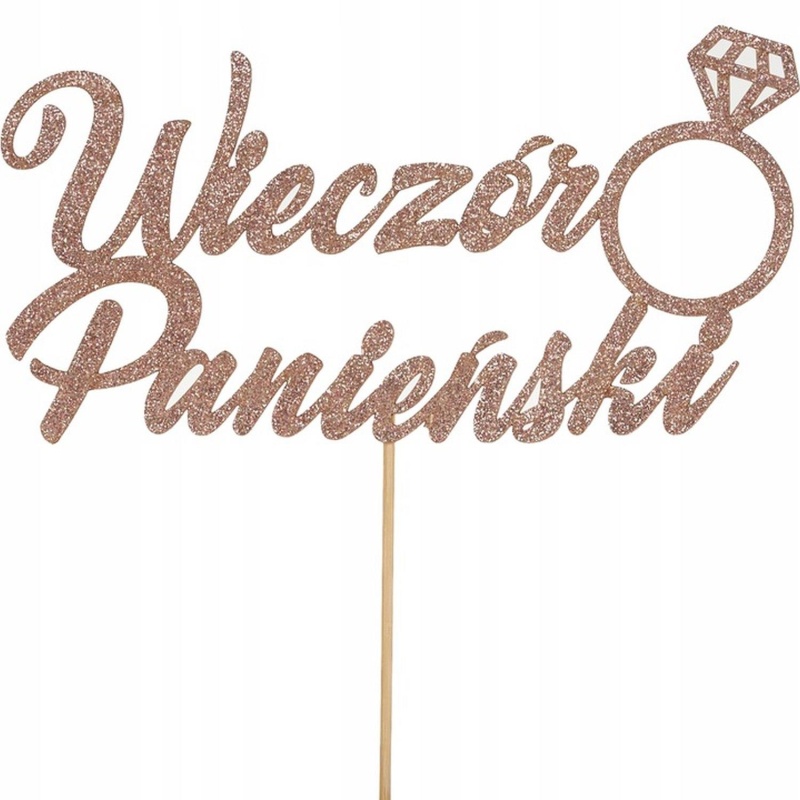 Papierowy topper na tort ""Wieczór Panieński"" - 1