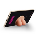 Uchwyt na telefon w kształcie piersi z przyssawką 2.7 cm x 4.8 cm beżowy - 3