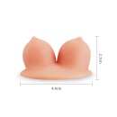 Uchwyt na telefon w kształcie piersi z przyssawką 2.7 cm x 4.8 cm beżowy - 6