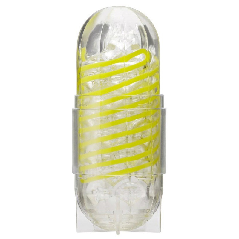 Masturbator Spinner Shell – spiralny mechanizm wewnętrznej cewki, długość 13 cm (do 17 cm po rozciągnięciu), średnica 4,5 cm - 3
