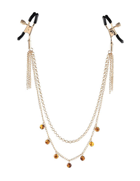 SPORTSHEETS AMBER CHAINED NIPPLE CLAMPS