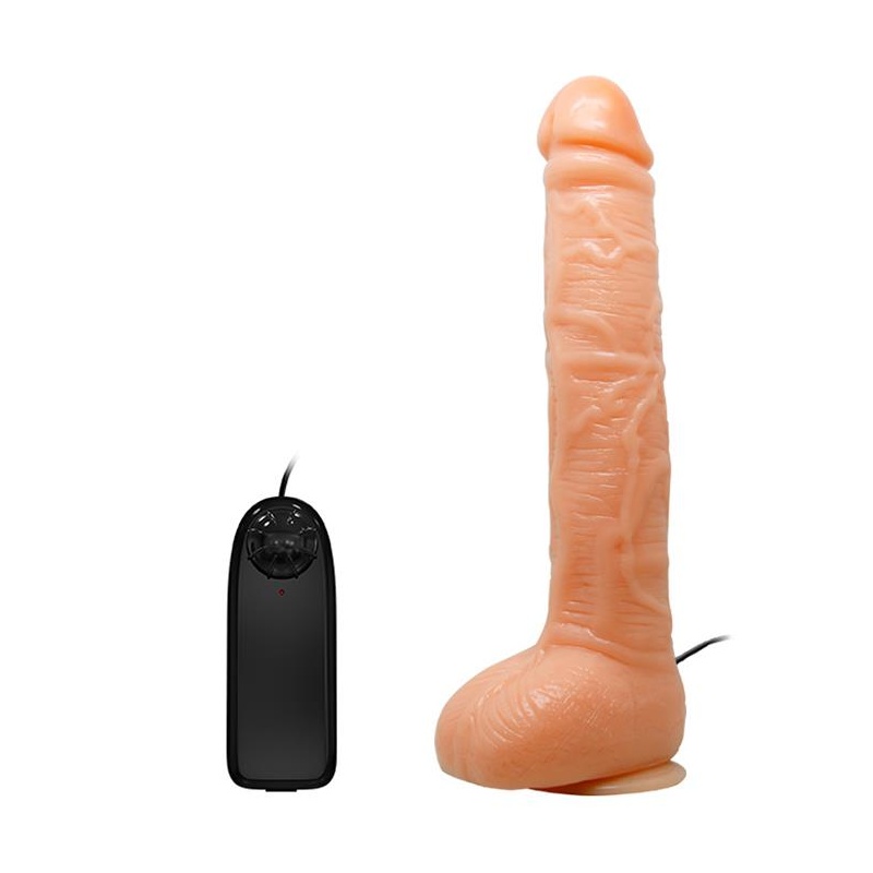 Realistyczny wibrator Penis Vibration z przyssawką, 24 cm - 3