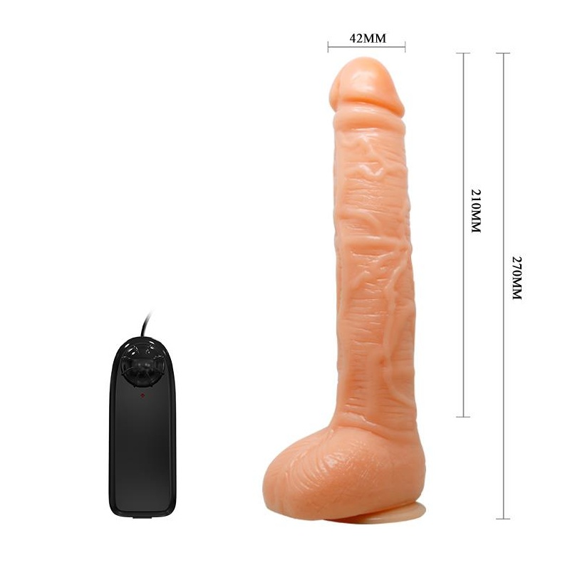 Realistyczny wibrator Penis Vibration z przyssawką, 24 cm - 5