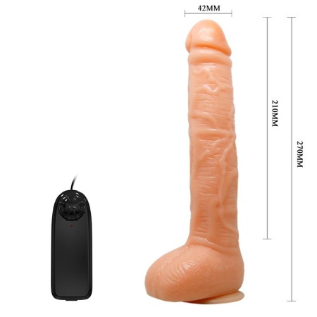 Realistyczny wibrator Penis Vibration z przyssawką, 24 cm - 5