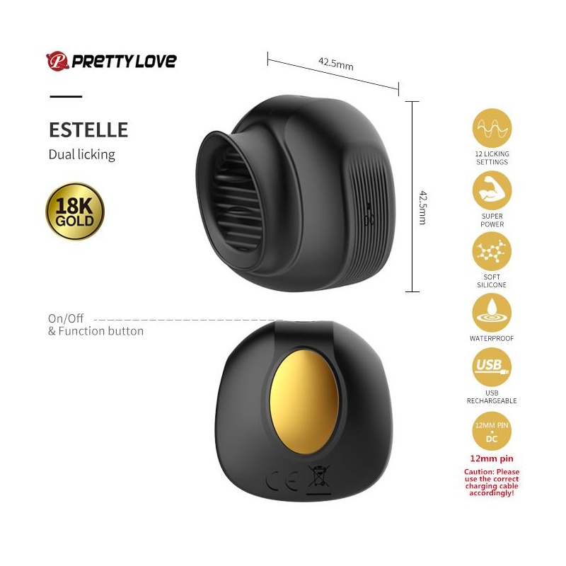 Zestaw dla par Golden Black - 12 akcesoriów z wibracją, ssaniem i elektrostymulacją - 18