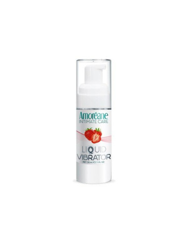 Żel/sprej-Liquid Vibrator Strawberry 30ml.