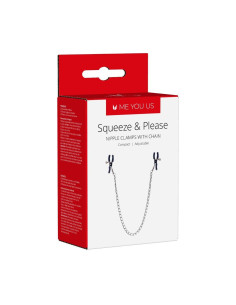 Stymulator- Squeeze N Please Nipple Chain Silver