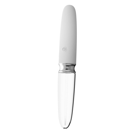 Wibrator szklano-silikonowy Glass Vibrator 3 z podświetleniem LED, 10 trybów wibracji, 17,7 cm - 2