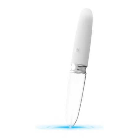 Wibrator szklano-silikonowy Glass Vibrator 3 z podświetleniem LED, 10 trybów wibracji, 17,7 cm - 4