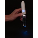 Wibrator szklano-silikonowy Glass Vibrator 3 z podświetleniem LED, 10 trybów wibracji, 17,7 cm - 7