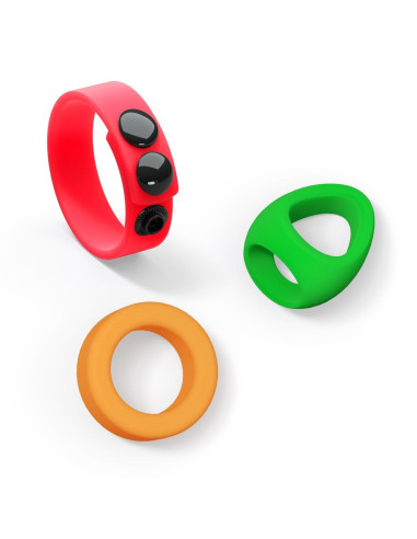 KIT NEON RING - 3 COCKRINGS LIQUID SILICONE