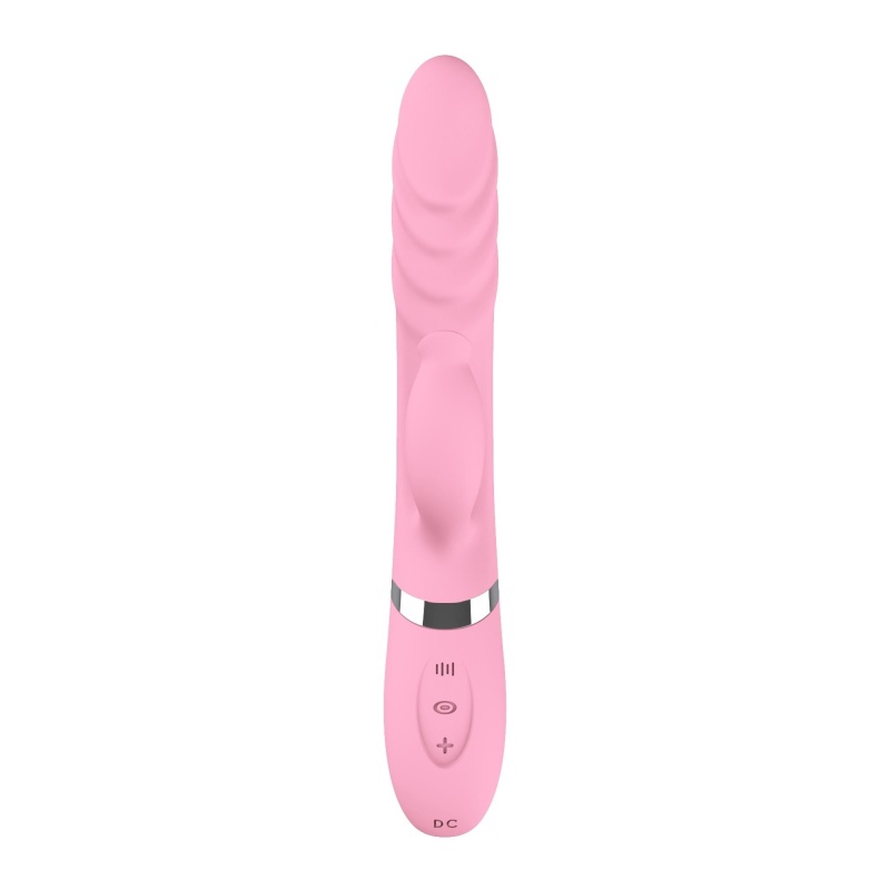 Wibrator Tongue Extension z ruchomym języczkiem i funkcją ogrzewania, 21 cm - 2