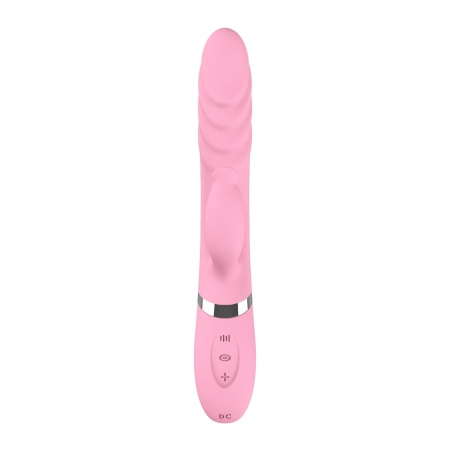 Wibrator Tongue Extension z ruchomym języczkiem i funkcją ogrzewania, 21 cm - 2