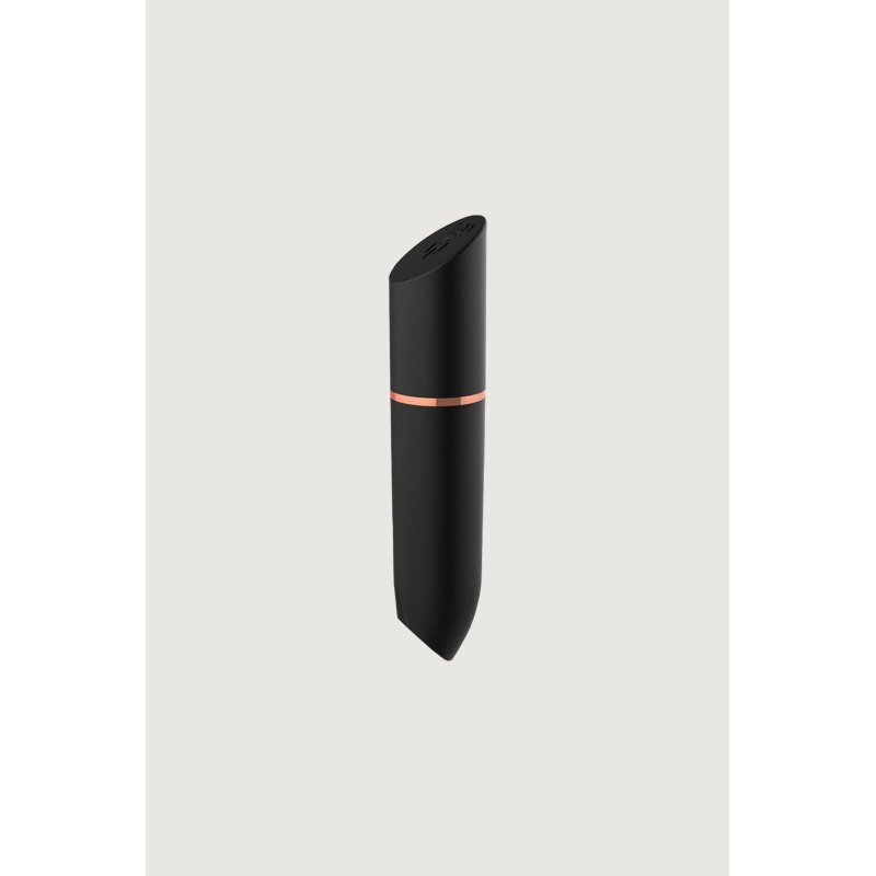 Pocisk wibrujący Rocket Black - 10 trybów wibracji, silikon + ABS, Ø 1,8 × 9 cm - 3