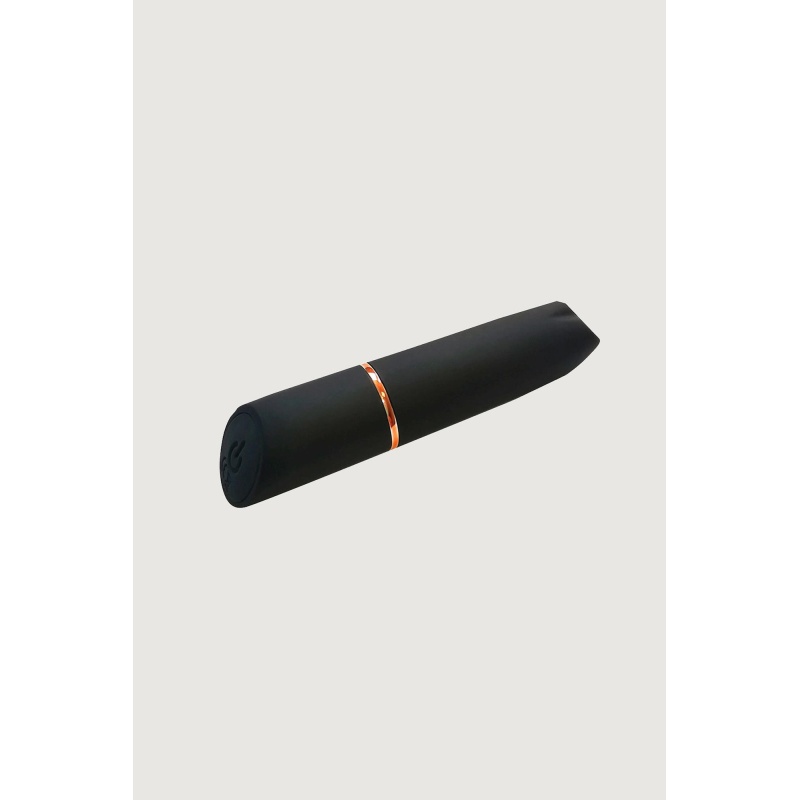 Pocisk wibrujący Rocket Black - 10 trybów wibracji, silikon + ABS, Ø 1,8 × 9 cm - 4