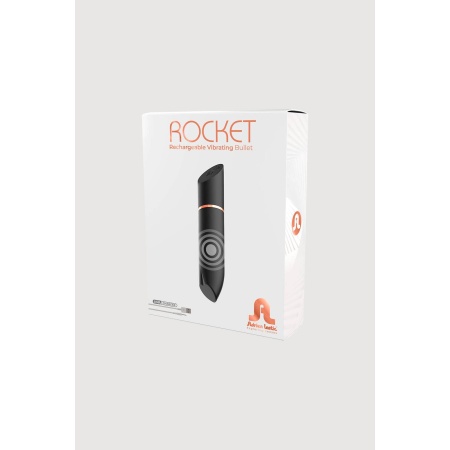 Pocisk wibrujący Rocket Black - 10 trybów wibracji, silikon + ABS, Ø 1,8 × 9 cm - 6