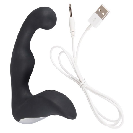 Wibrator prostaty Rebel Prostate Plug recharge – elastyczna konstrukcja z zakrzywioną głowicą i stymulatorem krocza, 9 trybów, d - 2