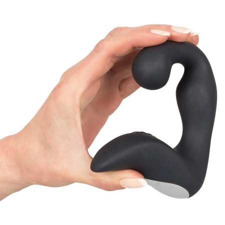 Wibrator prostaty Rebel Prostate Plug recharge – elastyczna konstrukcja z zakrzywioną głowicą i stymulatorem krocza, 9 trybów, d - 5